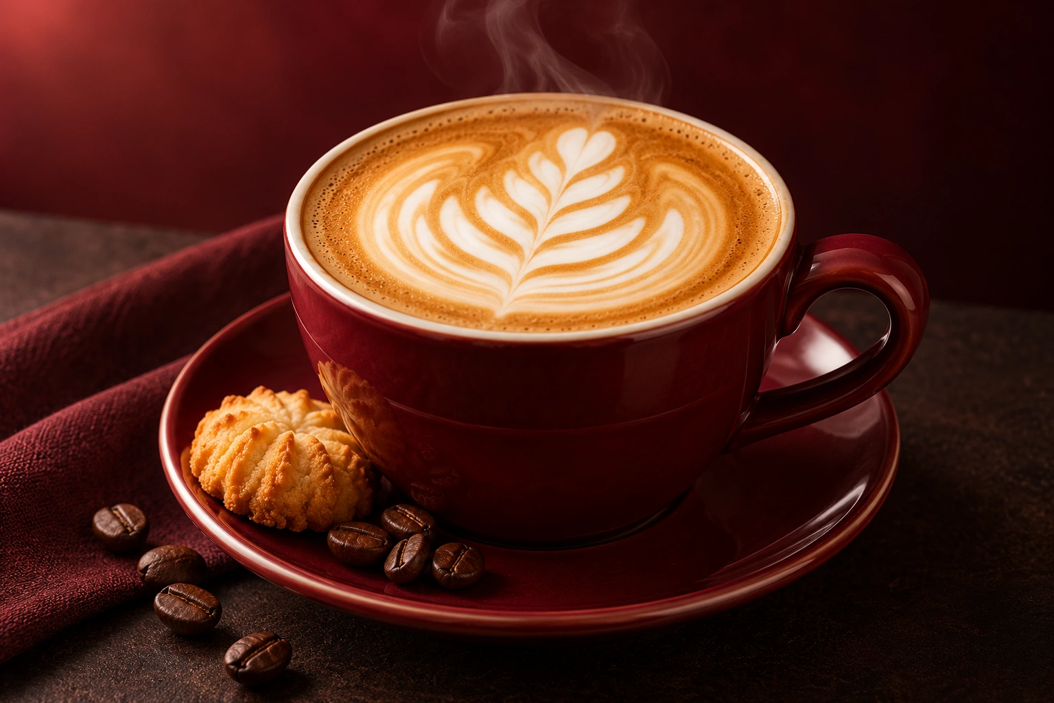 Café com espuma cremosa